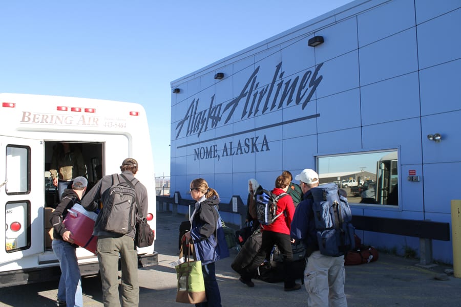 Nome Airport - Transferring to Bering Air