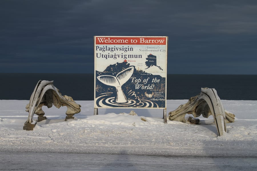 Welcome to Barrow sign