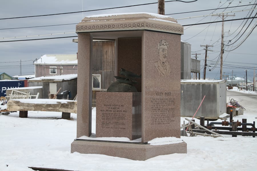 Wiley Post memorial, Barrow, Alaska